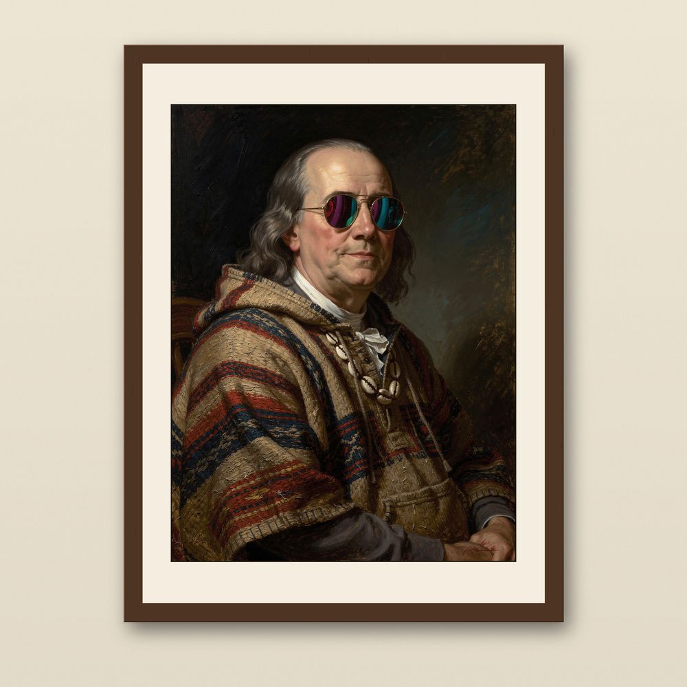 Benjamin Franklin Surf Art