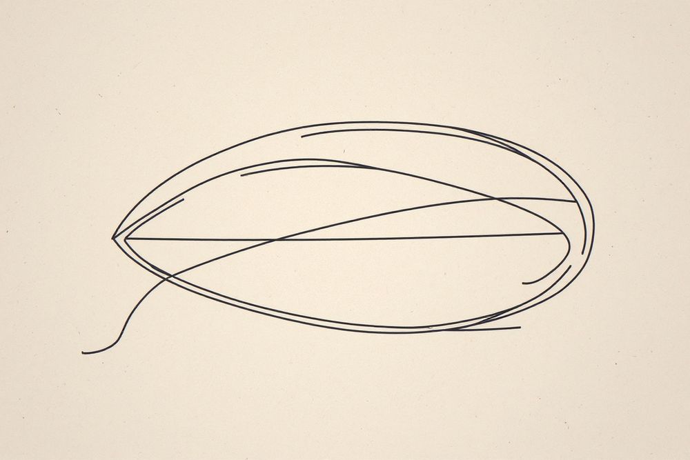 Boho Longboard Line Art — room mockup