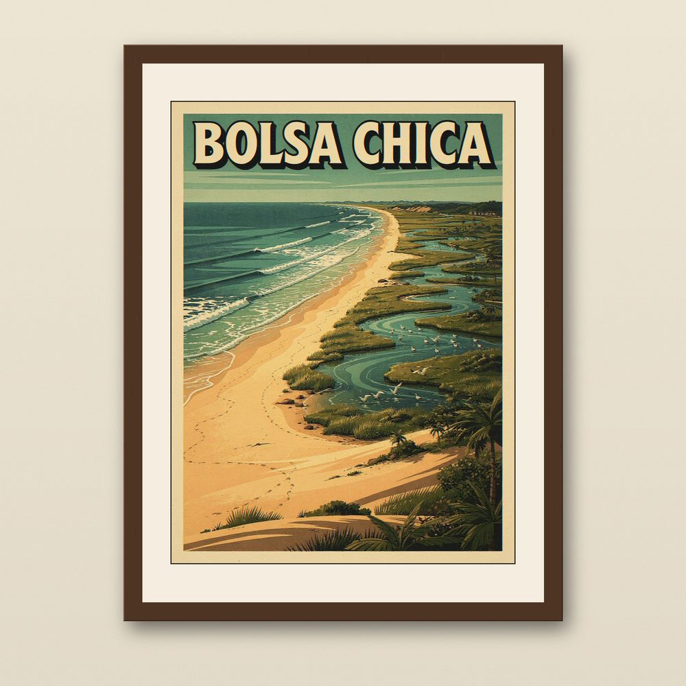 Bolsa Chica Surf Poster