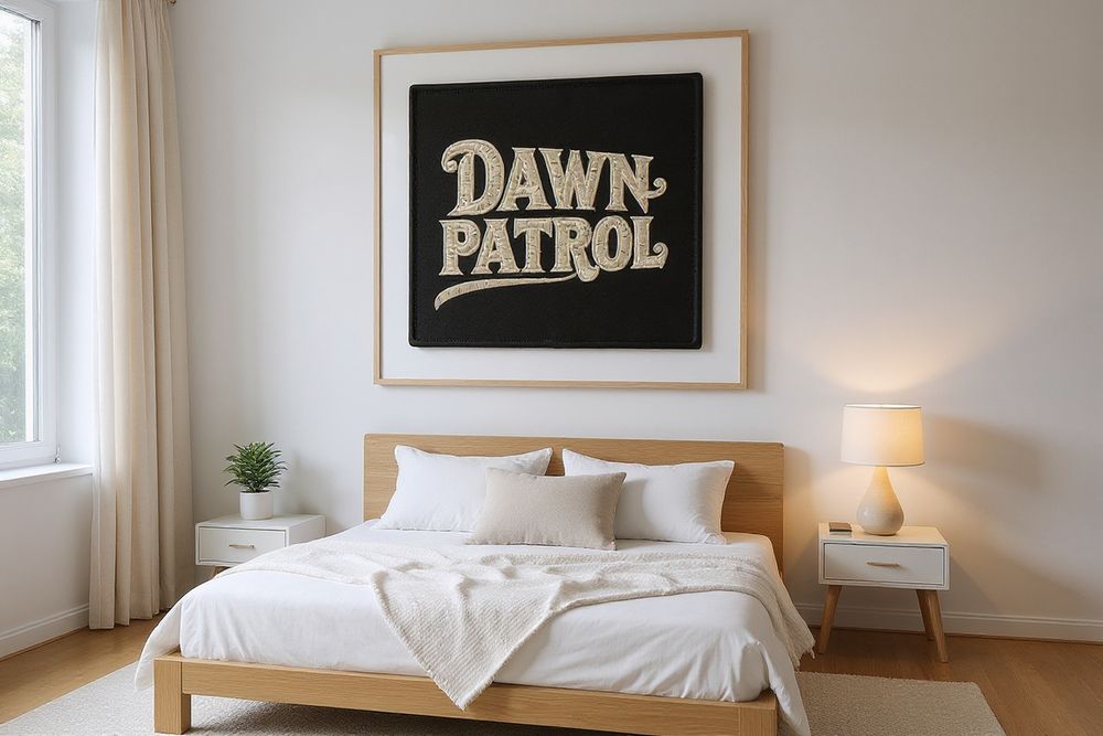 Dawn Patrol Surf Patch Print — room mockup