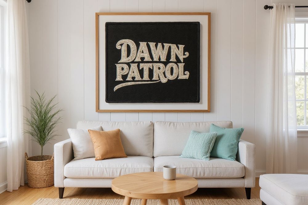 Dawn Patrol Surf Patch Print — room mockup
