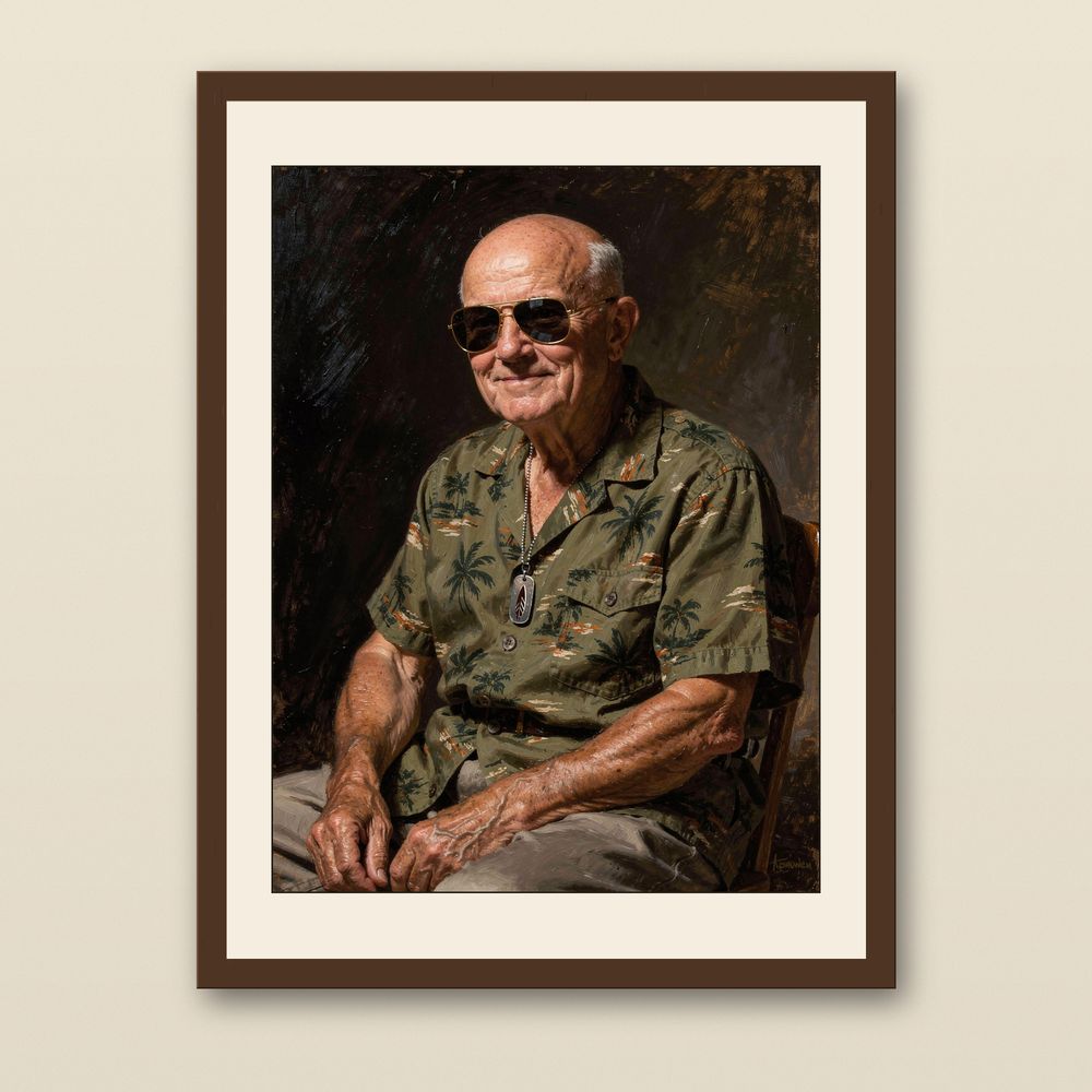 Eisenhower Surf Art Print