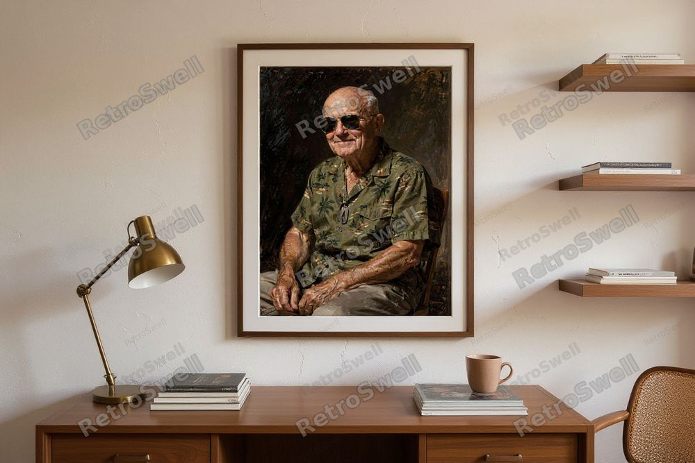 Eisenhower Surf Art Print — room mockup