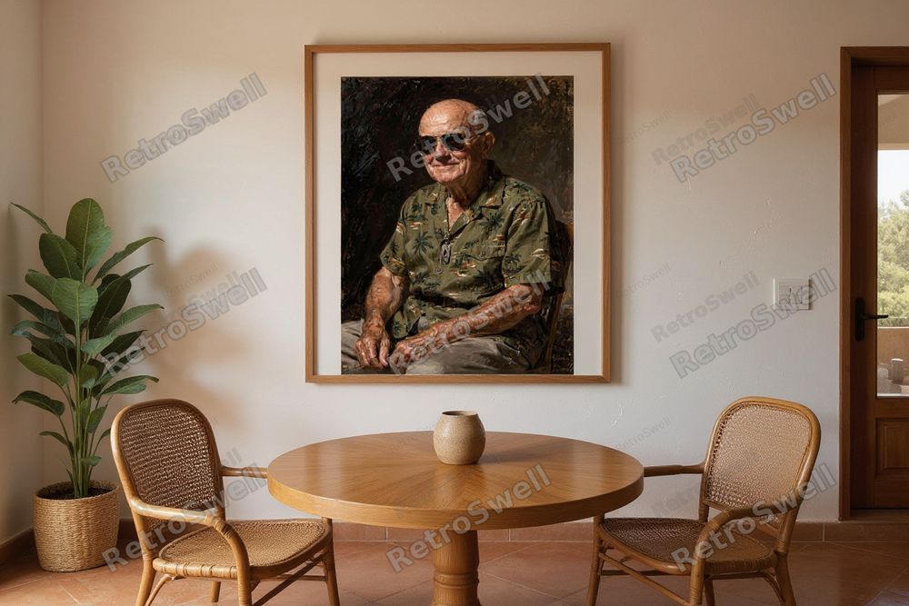 Eisenhower Surf Art Print — room mockup