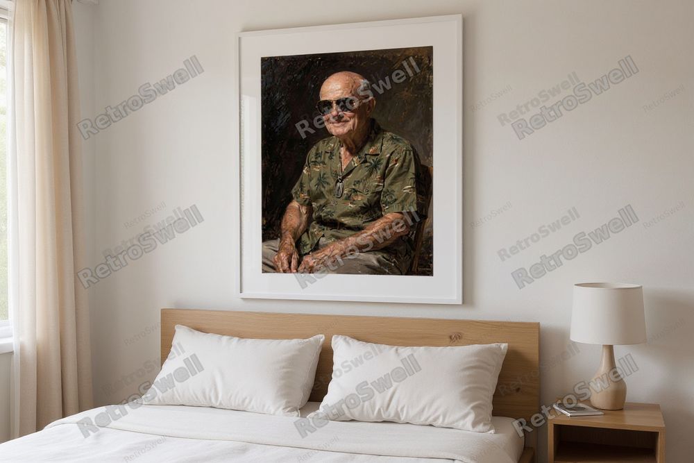 Eisenhower Surf Art Print — room mockup