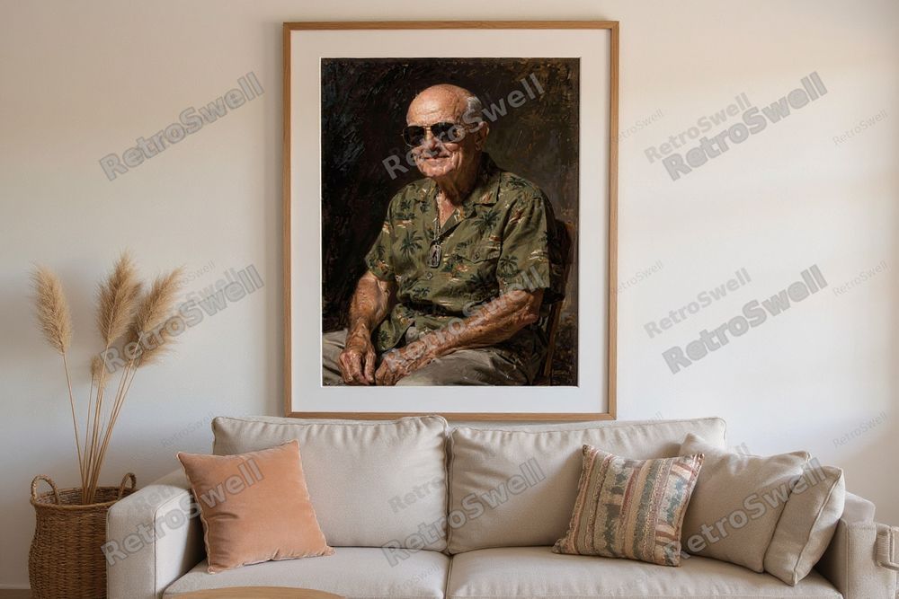 Eisenhower Surf Art Print — room mockup