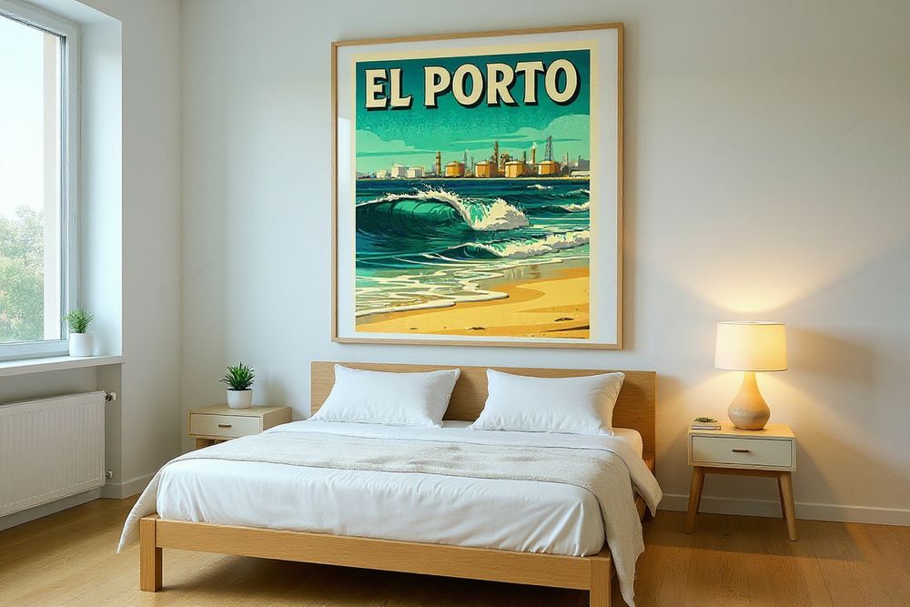 El Porto Manhattan Beach Print — room mockup