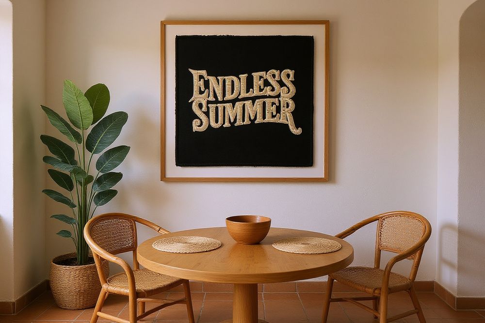 Endless Summer Patch Print — room mockup
