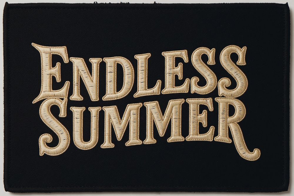 Endless Summer Patch Print — room mockup