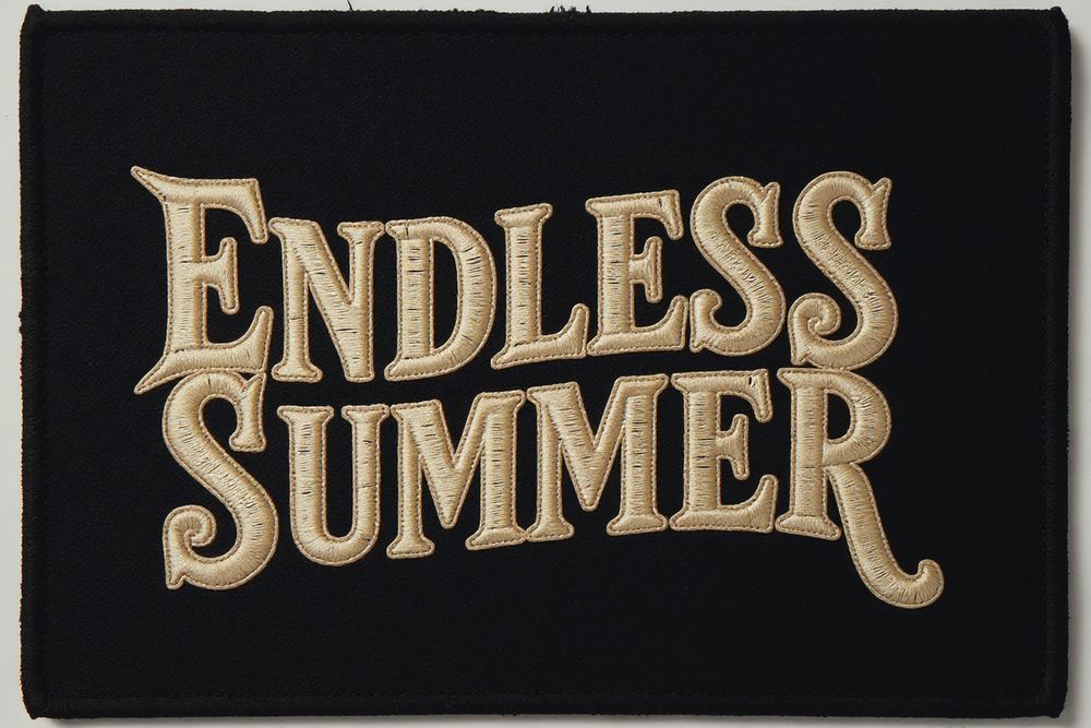 Endless Summer Patch Print — room mockup