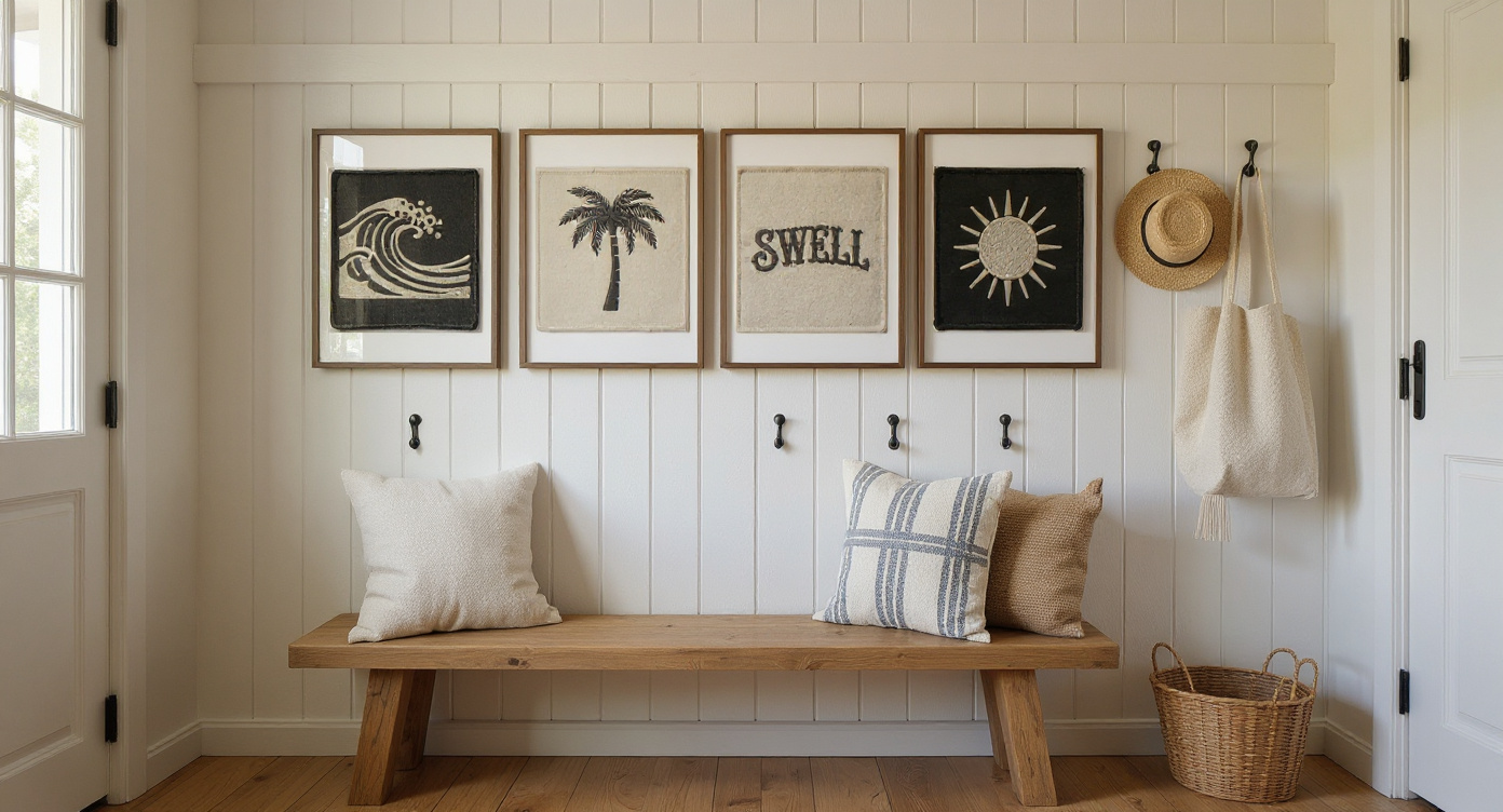Surf Patch Gallery Wall Set mockup 2