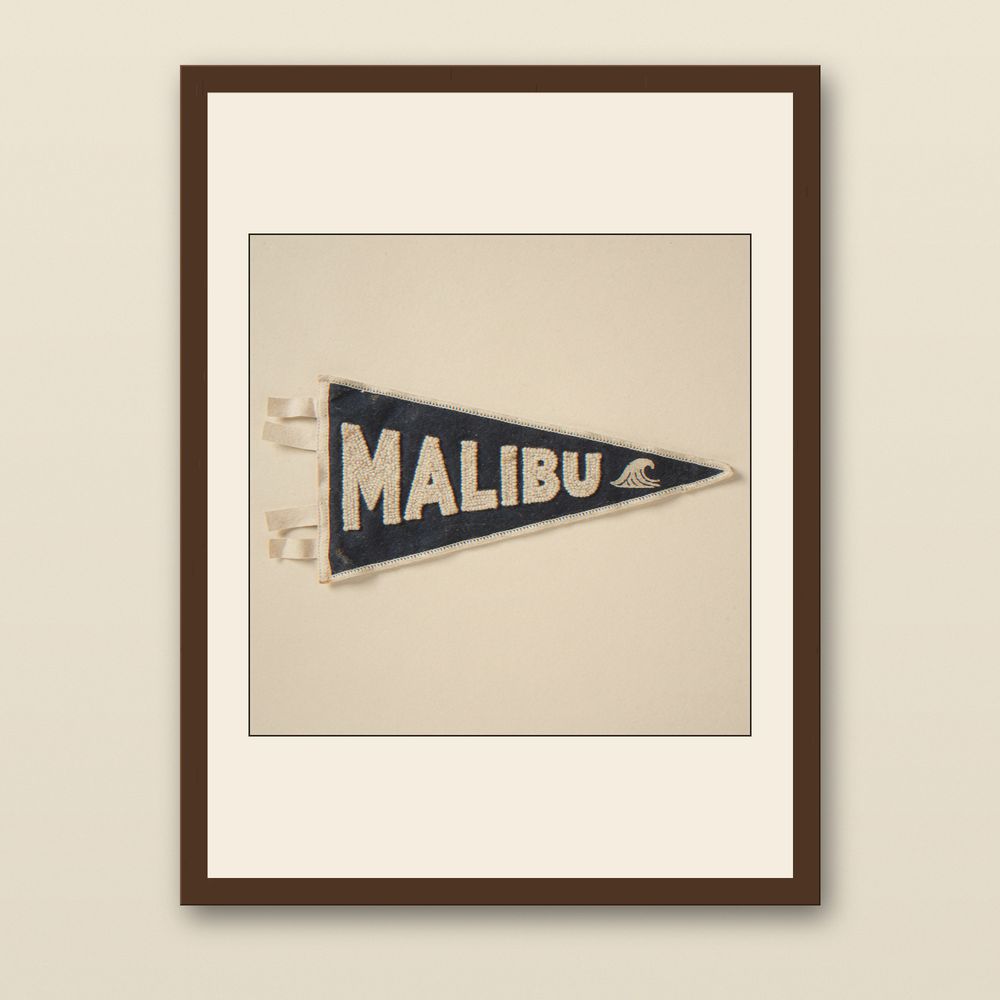 Malibu Surf Pennant Print