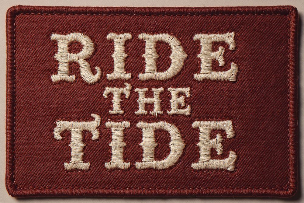 Ride the Tide Patch Print — room mockup