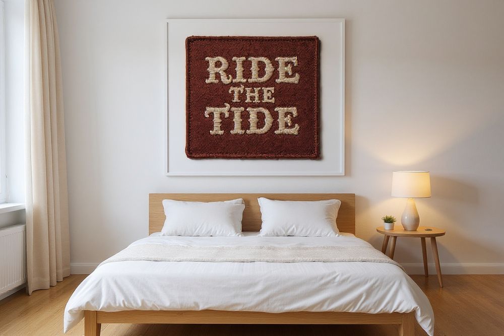 Ride the Tide Patch Print — room mockup