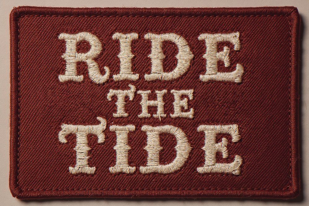 Ride the Tide Patch Print — room mockup