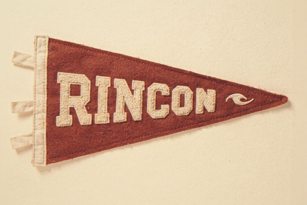 Rincon Surf Pennant Print — room mockup