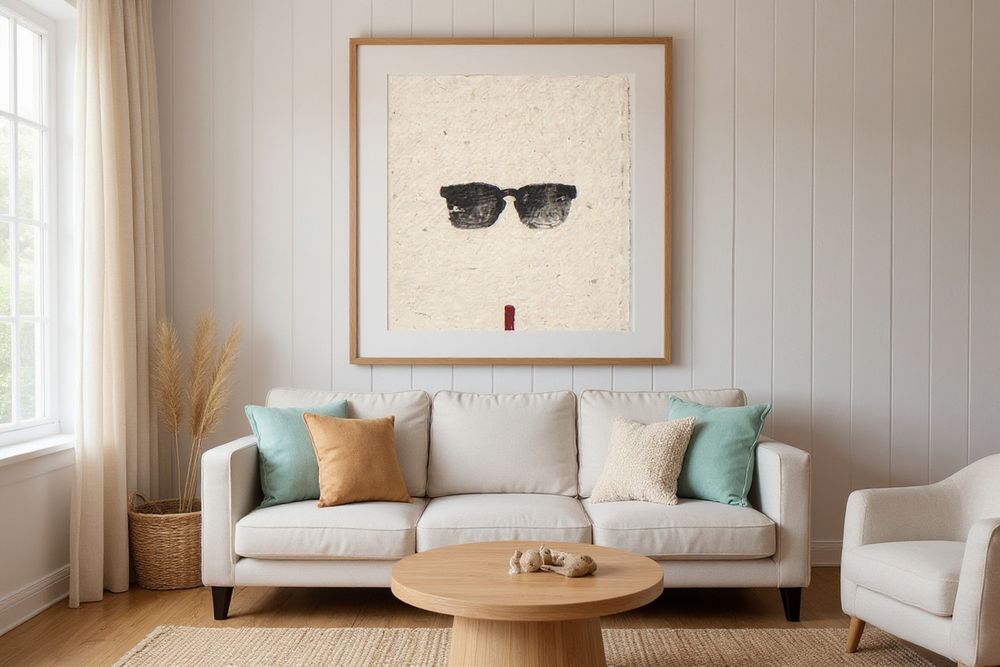 Sumi-e Sunglasses Print — room mockup