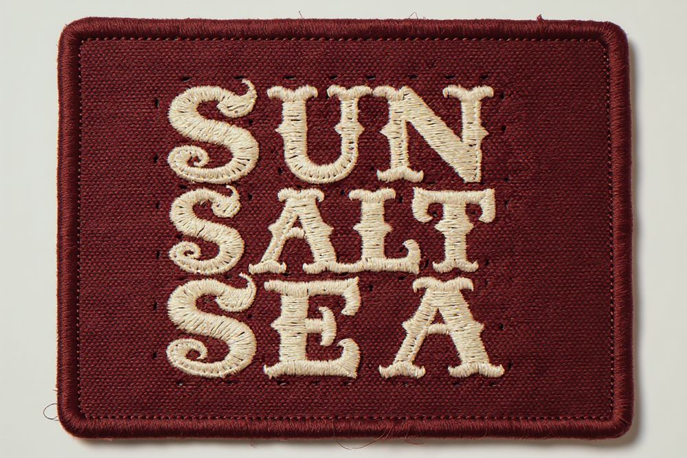 Sun Salt Sea Patch Print — room mockup
