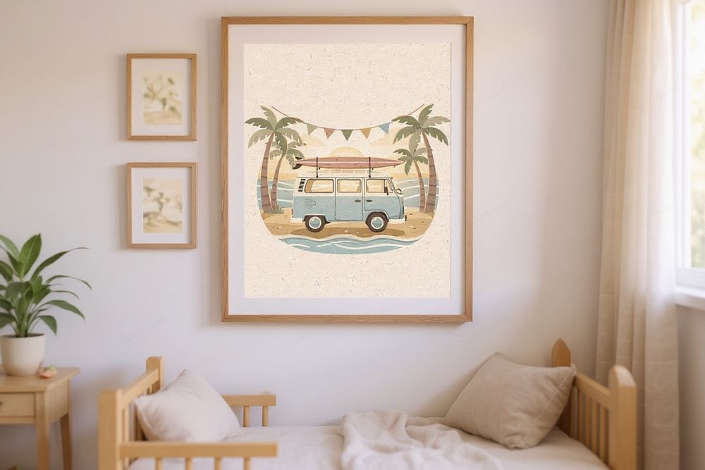 Surf Van Art Print