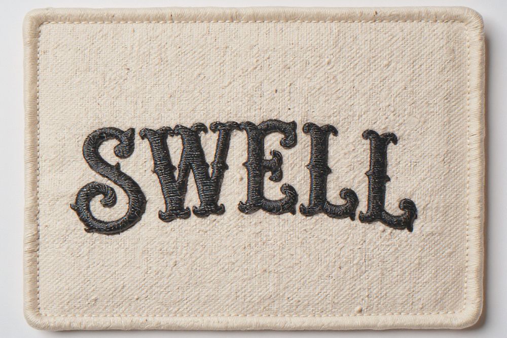 Swell Embroidered Patch Print