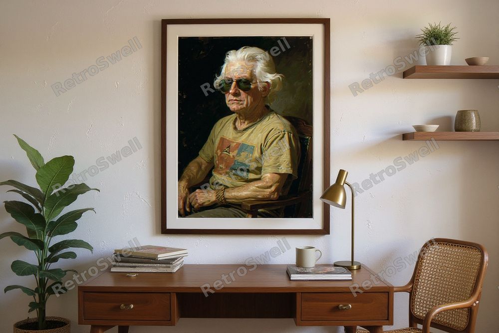 Thomas Jefferson Surf Art Print — room mockup