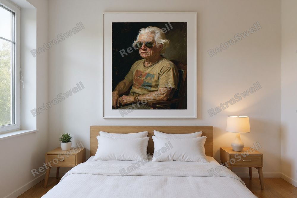 Thomas Jefferson Surf Art Print — room mockup