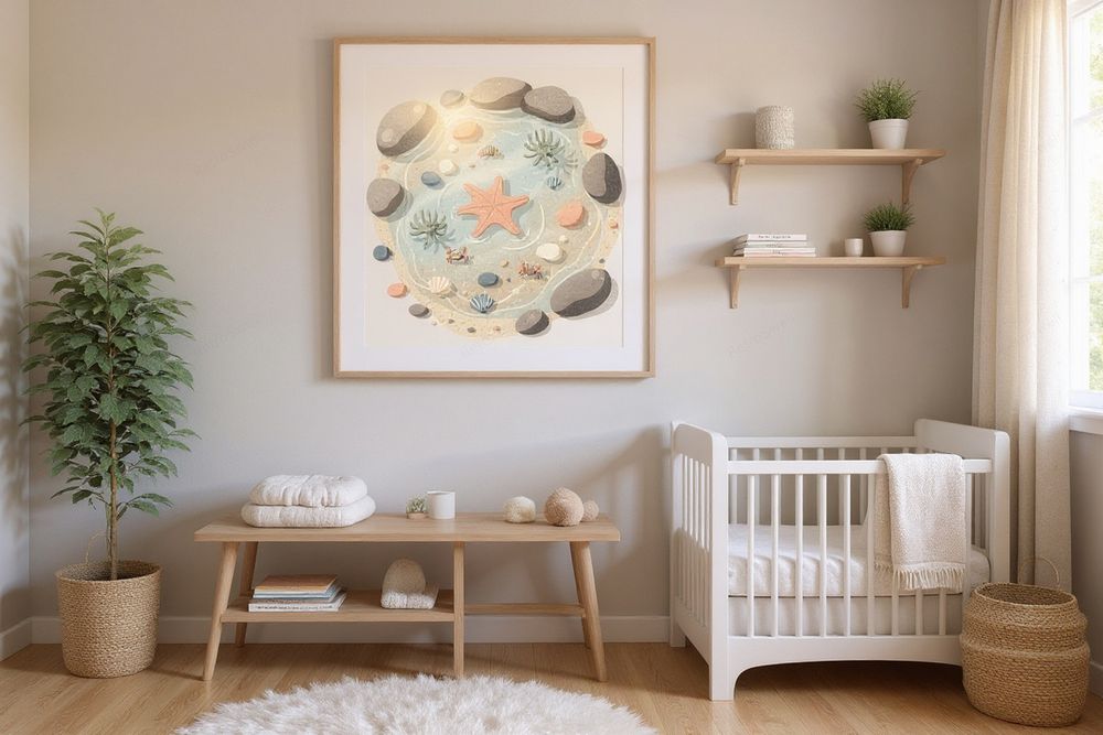 Tide Pool Art Print — room mockup