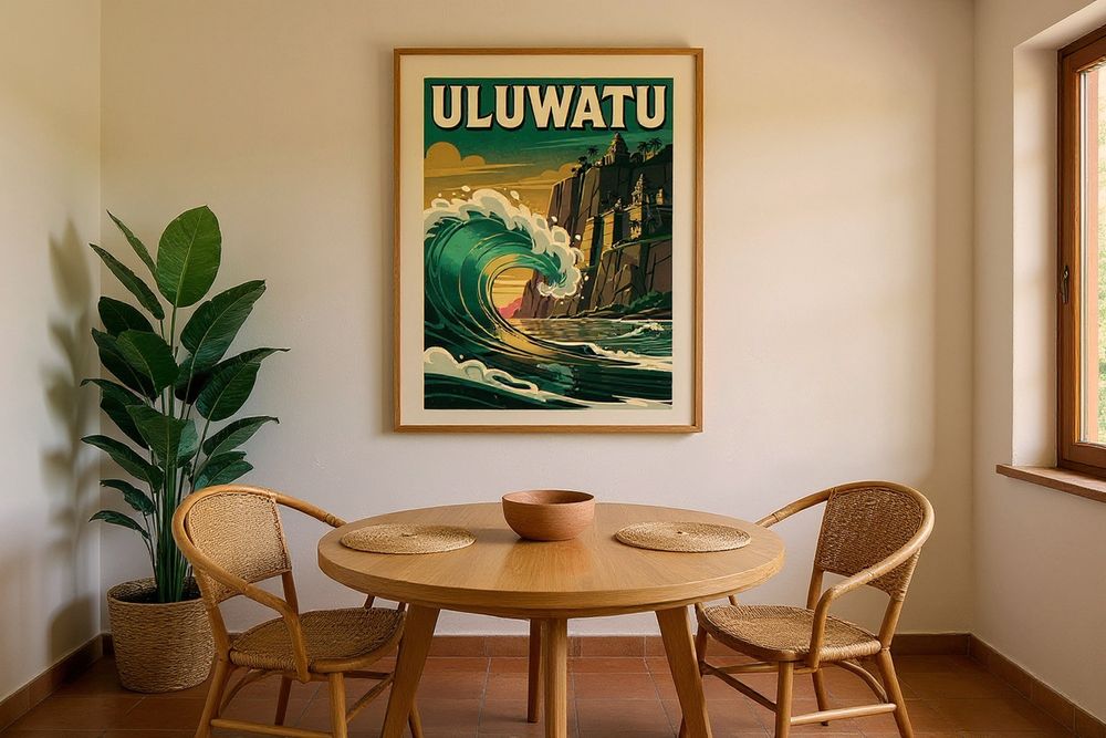 Uluwatu Bali Surf Poster